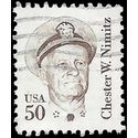 #1869e 50c Great Americans Chester W. Nimitz 1985 Used