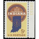 #1308 5c 150th Anniversary Indiana Statehood P# 1966 Mint NH