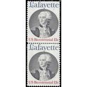 #1716 13c American Bicentennial Marquis de Lafayette 1977 Used Attached Pair