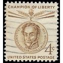 #1110 4c Champion Of Liberty Simon Bolivar 1958 Used