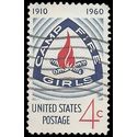 #1167 4c 50th Anniversary Camp Fire Girls 1960 Used