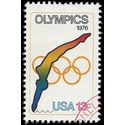 #1695 13c Olympic Games Diving 1976 Used