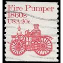 #1908 20c Fire Pumper 1860s Coil Single 1981 Used