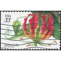 #3312 33c Tropical Flowers Gloriosa Lily 1999 Used