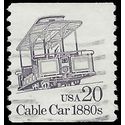 #2263 20c Cable Car 1880s Coil Single 1988 Used