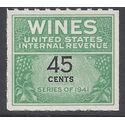 Scott RE137 45c Internal Revenue: Wines 1942 Mint NH