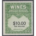 Scott RE180 $10.00 Internal Revenue: Wines 1949 Mint NH