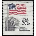 #1895 20c Flag Over Supreme Court Coil Single 1981 Used