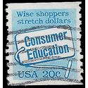 #2005 20c Consumer Education Coil Single 1982 Used