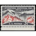 #1107 3c International Geophysical Year 1958 Mint NH