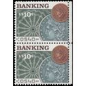#1577 10c Banking Attached Pair 1975 Used