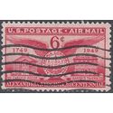 Scott C 40 6c US Air Mail 200th Anniv. Alexandria Va 1949 Used