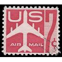 Scott C 60 7c US Airmail Silhouette of Jet Airliner 1960 Used