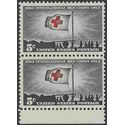 #1239 5c Red Cross Centenary 1963 Mint NH Attached Pair