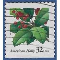 #3177 32c Christmas American Holly Booklet Single 1997 Used