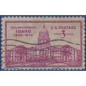 # 896 50th Anniversary Idaho Statehood 1940 Used