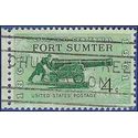 #1178 4c Fort Sumter Civil War Centennial 1961 Used