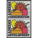 #1723-1724 13c Energy Conservation 1977 Mint NH