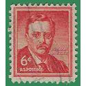 #1039 6c Theodore Roosevelt Dry Print 1955 Used