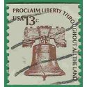 #1618 13c Liberty Bell Coil Single 1975 Used