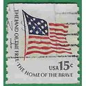 #1618c 15c Fort McHenry Flag Coil Single 1978 Used