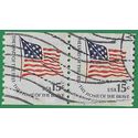 #1618c 15c Fort McHenry Flag Coil Pair 1978 Used