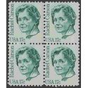 #1857 17c Great Americans Rachel Carson Block of 4 1981 Mint NH