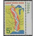 #1319 5c Mississippi River-The Great River Road P# 1966 Mint NH