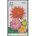 #2995 32c Garden Flowers Dahlia Booklet Single 1995 Mint NH