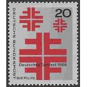 Germany Berlin #9N266 1968 Mint NH