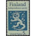 #1334 5c Finland - 50th Anniversary of Independence 1967 Mint NH