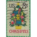 #1508 8c Needlepoint Christmas Tree 1973 Used
