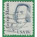 #1858 18c Great Americans George Mason 1981 Used