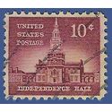 #1044 10c Liberty Issue - Independence Hall 1956 Used