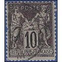 France # 106 1898 Used Fault