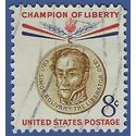 #1111 8c Champion Of Liberty Simon Bolivar 1958 Used