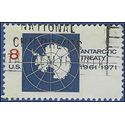 #1431 8c 10th Anniversary Antarctic Treaty 1971 Used