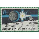 #1434 8c Space Achievement Landing on the Moon 1971 Used