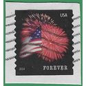 #4854 (49c Forever) Star Spangled Banner Coil Single 2014 Used