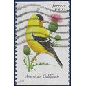 #4890 Songbirds American Goldfinch Booklet Single 2014 Used