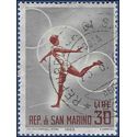 San Marino # 578 1963 Used Paper Stuck on Back