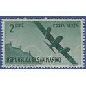 San Marino #C 44 1946 Mint NH Disturbed Gum