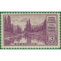 # 742 3c National Parks Mt Rainier and Mirror Lake 1934 Mint NH