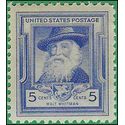 # 867 5c Famous American Poets Walt Whitman 1940 Mint NH