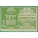 Colorado State Revenue SRS #FE3 Feed Inspection Tax Stamp 10lb 1934 Mint NH