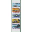 #3091-3095 32c Riverboats Strip of 5 w/Plate # 1996 Mint NH