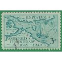 # 984 3c Founding of Annapolis, 300th Anniversary 1949 Used