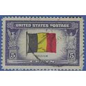 # 914 Overrun Countries Belgium 1943 Used