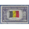 # 914 Overrun Countries Belgium 1943 Used