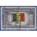 # 914 Overrun Countries Belgium 1943 Used